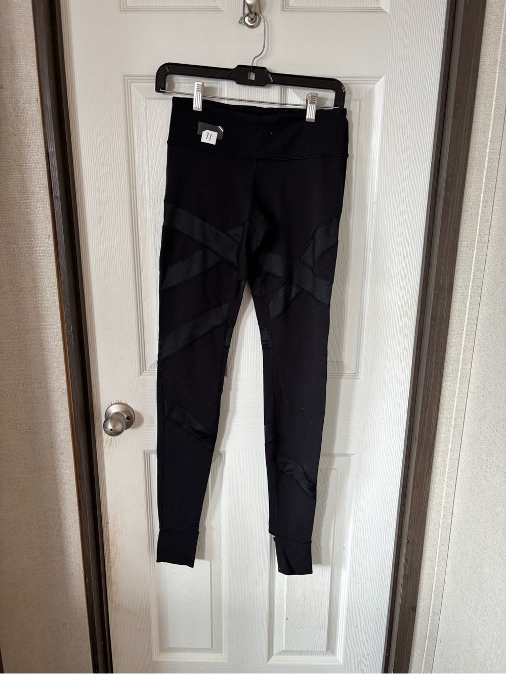 lululemon athletica Black High-Waist Leggings with Mesh Panels